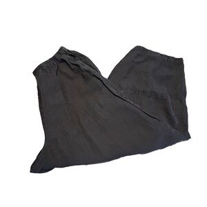 Cut Loose Lantern Pants Color Black Size Large Made In USA Details At Hemline